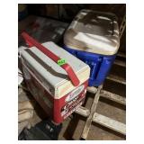 COLEMAN FLIPLID 18 COOLER W/ STICKERS, PLASTIC