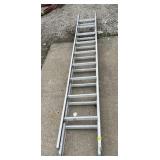 ALUMINUM EXTENSION LADDER, MULTI-SECTION.