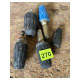 PRESSURE WASHER ROTARY NOZZLES, BLUE & BLACK.