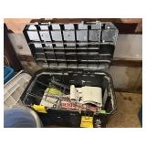 BLACK PLASTIC TOOLBOX W/ 3M CONTROLTAC FILM,