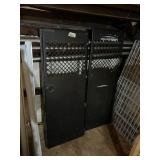 BLACK METAL DOORS BELIEVE FROM A FORD TRANSIT