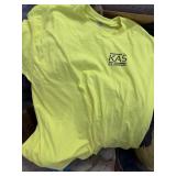 HANES 3XL T-SHIRT, NEON YELLOW, COTTON BLEND, KAS