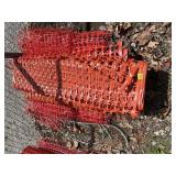 ORANGE & RED PLASTIC MESH CONSTRUCTION SAFETY