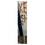 METAL EXTENSION POLES W/ THREADED CONNECTORS.