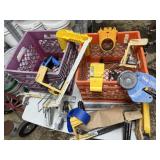 ASSORTED CLAMPS, SCOTCH BLUE PAINTERS TAPE