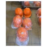 ORANGE ABS SAFETY HELMETS W/ ADJUSTABLE INTERNAL