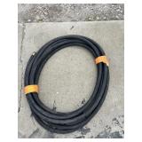 POWER WASHER BLACK RUBBER HOSE, BRASS FITTINGS,