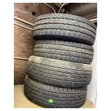 AUTOMOTIVE ALL-TERRAIN TIRES, MIXED TREADS.