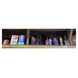 ASSORTED AUTOMOTIVE FLUIDS & OILS, W/ MOTOR OIL,