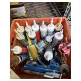 MIXED LOT OF CAULK AND SEALANT TUBES, SIKA, DAP,