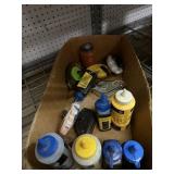 STANLEY CHALK LINE REELS, ASSORTED CHALK BOTTLES,