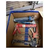 ASSORTED MANUAL CAULK GUNS, METAL CONSTRUCTION.