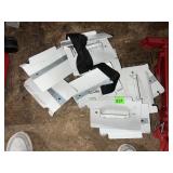 METAL MOUNTING PLATES, WHITE PAINTED FINISH, W/