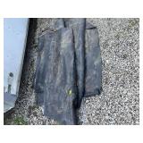 HEAVY DUTY RUBBER POND LINER SHEETS, BLACK.