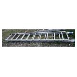 WERNER - ALUMINUM EXTENSION LADDERS,