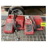 MILWAUKEE M12/M18 POWER TOOL CHARGERS.