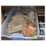 MCGUIRE-NICHOLAS CANVAS TOOL BELT, LEATHER TOOL