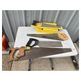 STANLEY MITER SAW W/ PLASTIC MITER BOX, ACE