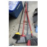 GROUP OF BROOMS