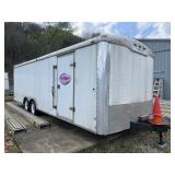 HAULMARK ENCLOSED CARGO TRAILER, DAMAGE ON REAR