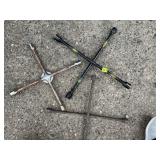 METAL CROSS LUG WRENCHES, METAL STRAIGHT BAR LUG