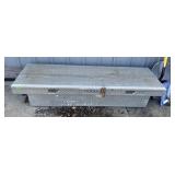 ALUMINUM DIAMOND PLATE CROSSOVER TRUCK TOOLBOX,