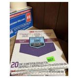 3M PRO GRADE 100 GRIT SANDING SHEETS, 20 SHEETS