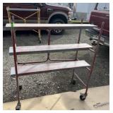 METAL ROLLING SCAFFOLD, MULTI-LEVEL, CASTER