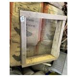 WOOD FRAME SIEVE, METAL MESH SCREEN, UTILITY