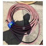 INDUSTRIAL HOSES, RED HOSE W/ METAL CONNECTORS,