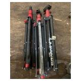ADJUSTABLE UTILITY STANDS, COLLAPSIBLE BLACK