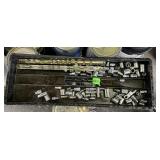 ASSORTED MECHANICS SOCKETS, CHROME-PLATED METAL,