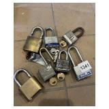 MASTER, BRINKS, USDA, SECI ASSORTED PADLOCKS W/