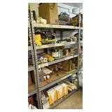 METAL SHELVING UNIT CONTENTS NOT INCLUDED 7'H