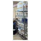 METAL SHELVING UNIT CONTENTS NOT INCLUDED 7'H