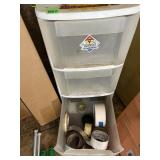 PLASTIC MULTI-DRAWER ORGANIZER W/ ASSORTED NASHUA