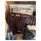 DARK WOOD FINISH CRIBS, WHITE WOOD CRIBS,