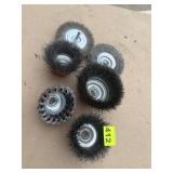 ASSORTED STEEL WIRE CUP BRUSHES, POWER TOOL