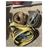 RATCHET STRAPS, ASSORTED WEBBING, METAL RATCHETS