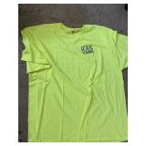 HANES NEON YELLOW T-SHIRT W/ KAS KA. SODDERS