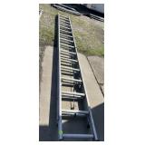 WERNER ALUMINUM EXTENSION LADDER, TYPE IA,