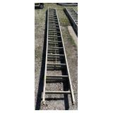 ALUMINUM EXTENSION LADDERS, UTILITY GRADE. - 36'