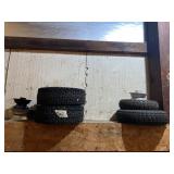 UTILITY CART TIRES, METAL WHEELS, PNEUMATIC