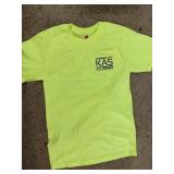 HANES SHORT-SLEEVE T-SHIRT, NEON YELLOW, KAS K.A.