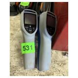 ETEKCITY LASERGRIP 1022D INFRARED THERMOMETERS.