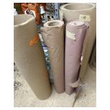 ASSORTED ROLLS OF ABRASIVE PAPER, BROWN &