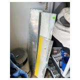ALUMINUM BOAT PLANKING, PAINTED WHITE AND YELLOW