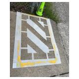GLIDE PLASTIC ROAD MARKING STENCIL