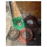 ASSORTED GARDEN HOSES, MULTIPLE COLORS W/