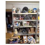 METAL SHELVING UNIT CONTENTS NOT INCLUDED 7'H